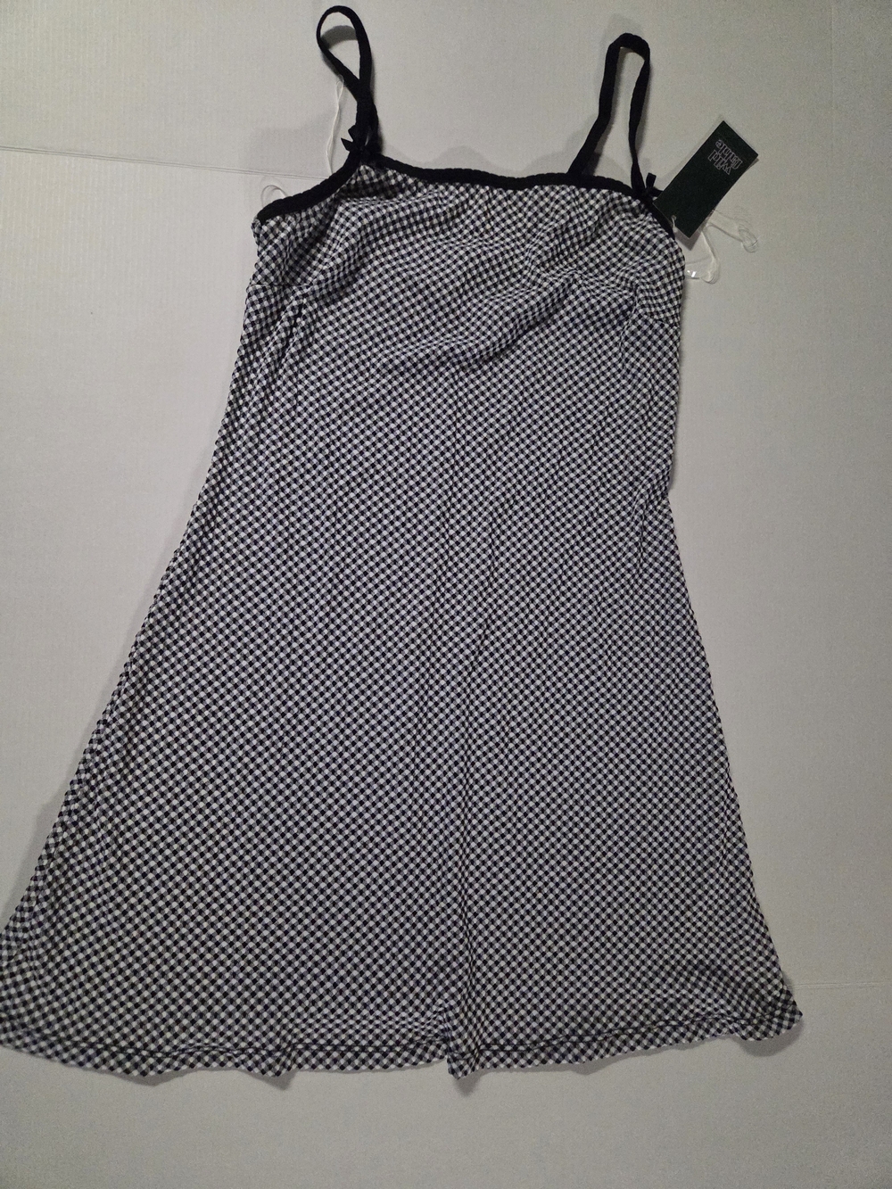 Wild Fable Black & White Check Slip Dress